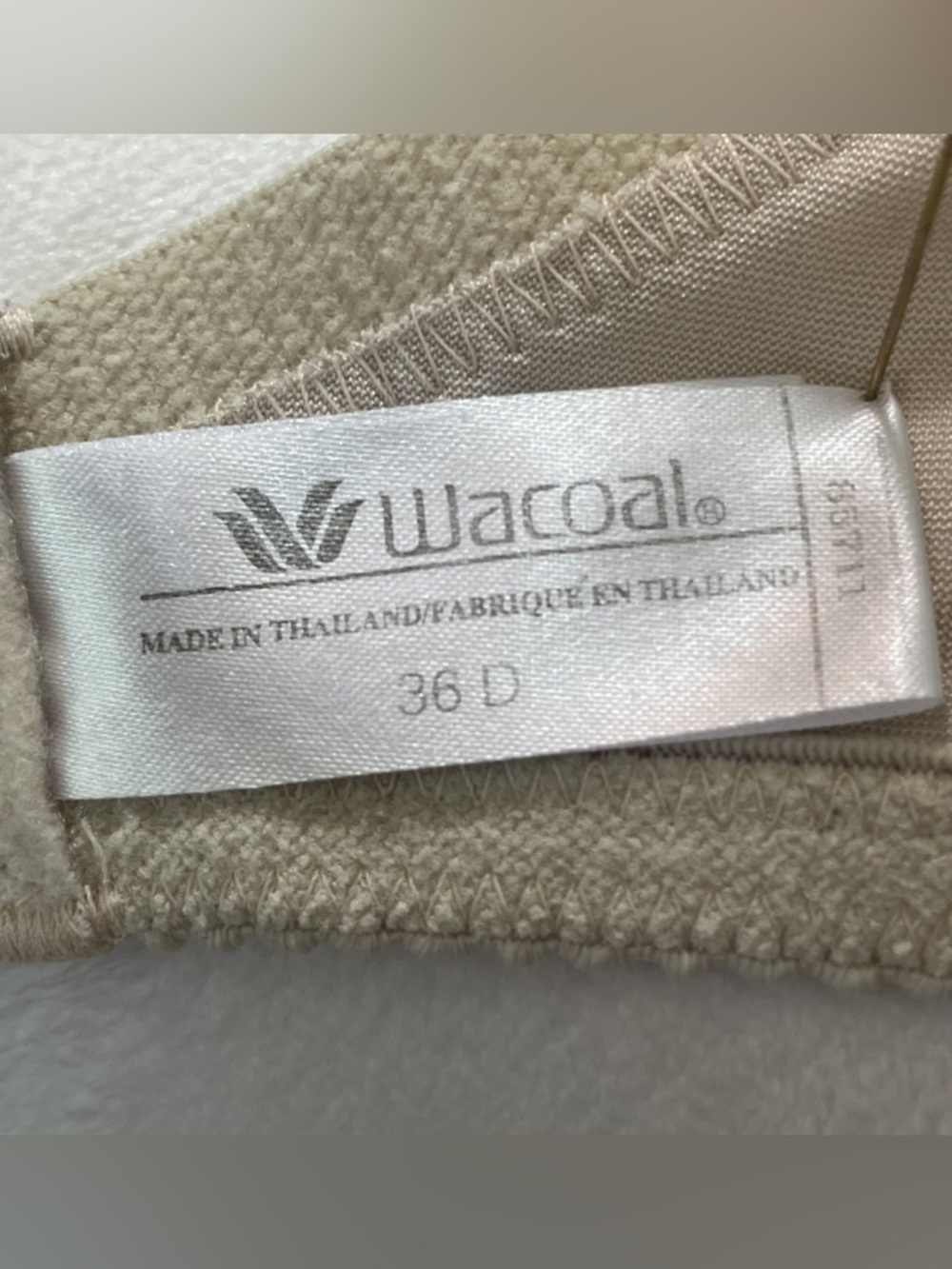 WACOAL Women's 36D Cream Beige Embrace Lace Unlined Underwire Bra 85711 - Picture 8 of 9